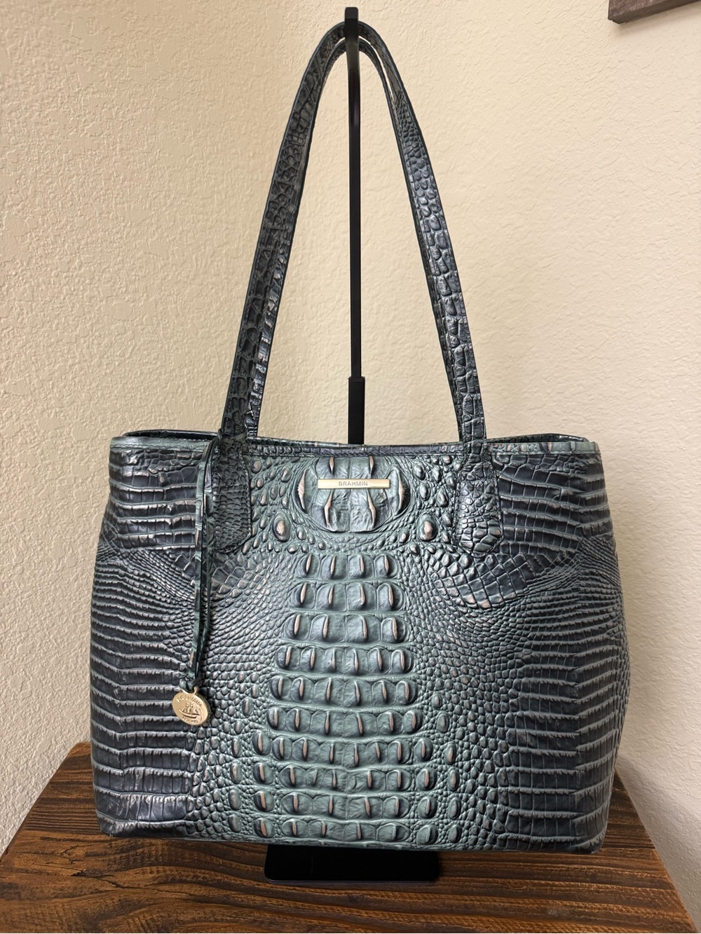 Brahmin Medium Julian Tote + Ady Wallet Set – Obsidian Melbourne - Picture 2 of 15